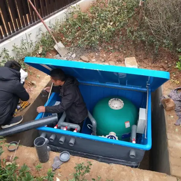 泳池专用一体化过滤设备 地埋式砂缸循环系统
