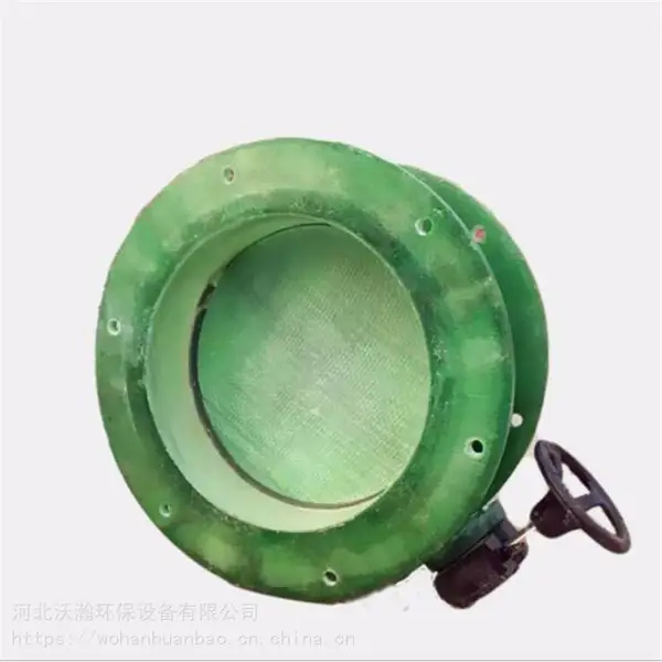 沃瀚展示 手动式通风蝶阀 电动式通风蝶阀 玻璃钢手动风阀可定制
