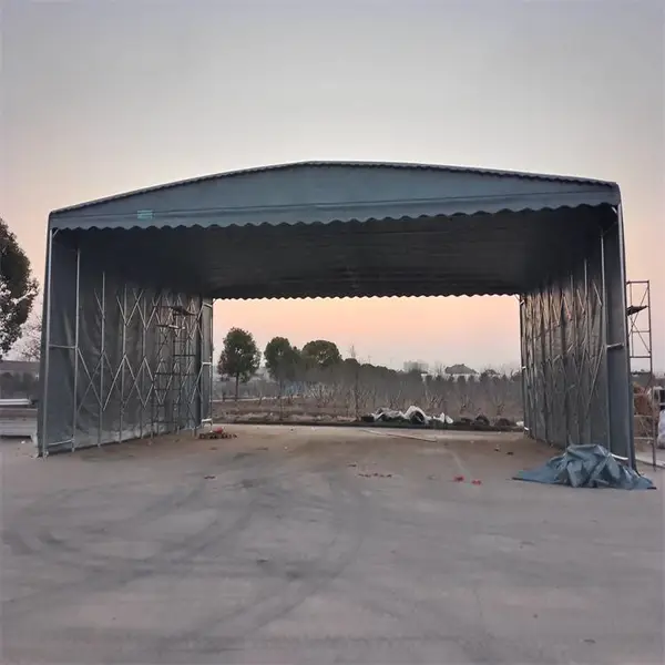 仓库堆放货帐篷 空地大型仓储雨棚 弧顶活动篷 不占空间
