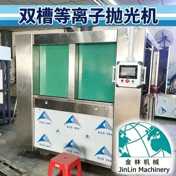 双槽等离子电浆抛光机 一机双槽 不锈钢钛合金精密件镜面抛光去毛刺设备厂家