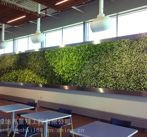 高端仿真绿萝植物墙背景墙绿植墙立体墙假绿植墙商业风格装饰壁挂