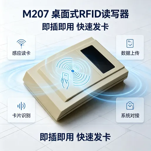 圆志 RW207HW 网络读写器 以太网 13.56M ISO15693 读卡终端