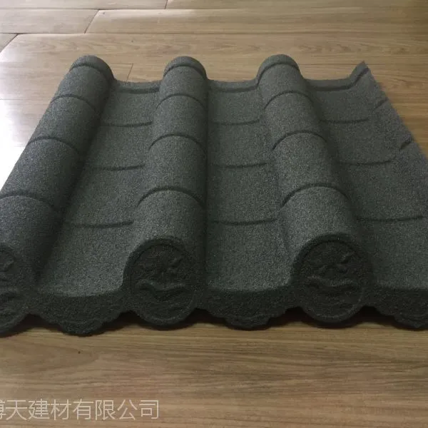 四川仿古彩石金属瓦生产厂家 镀锌四合院屋面建材