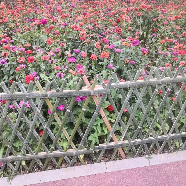 杭州余杭电力围栏道路护栏竹篱笆竹栅栏