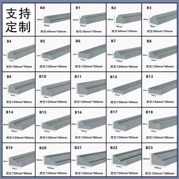 高强新材料别墅窗套线 发泡陶瓷线条 耐寒耐热造型丰富诚信经营