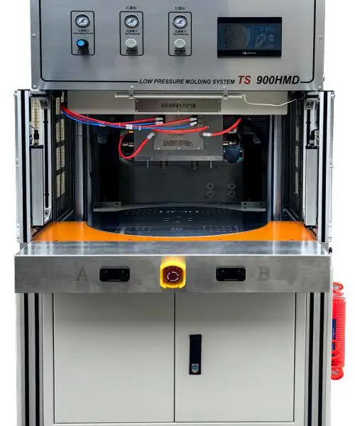LPMS热流道注胶口 TS 900HMD转盘式分体低压注塑机