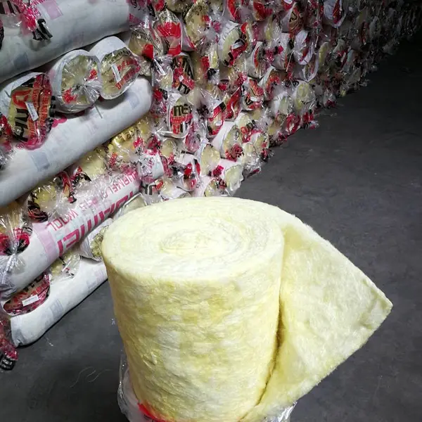 中球化工隔音棉墙体玻璃棉卷毡室内彩钢厂房大棚屋顶保温吸音消音材料岩棉