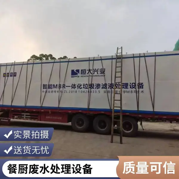 日处理100立方一体化污水处理设备 垃圾渗滤液废水处理成套设施