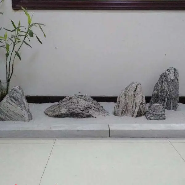 大小块雪浪石泰山石家居装饰小件切片石厂家定做价格优惠