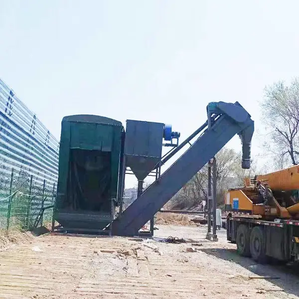 矿粉卸灰机 铁路运输水泥粉卸车输送机固定式集装箱卸车机