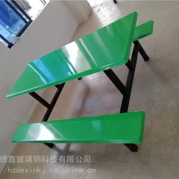 直供湖南饭堂餐桌 学生食堂快餐桌椅 连体饭堂餐桌