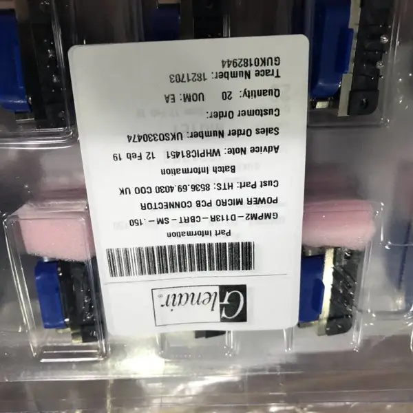 Glenair GMPM2-D113R-CBRT-SM-.150 连接器,D-Sub 连接器