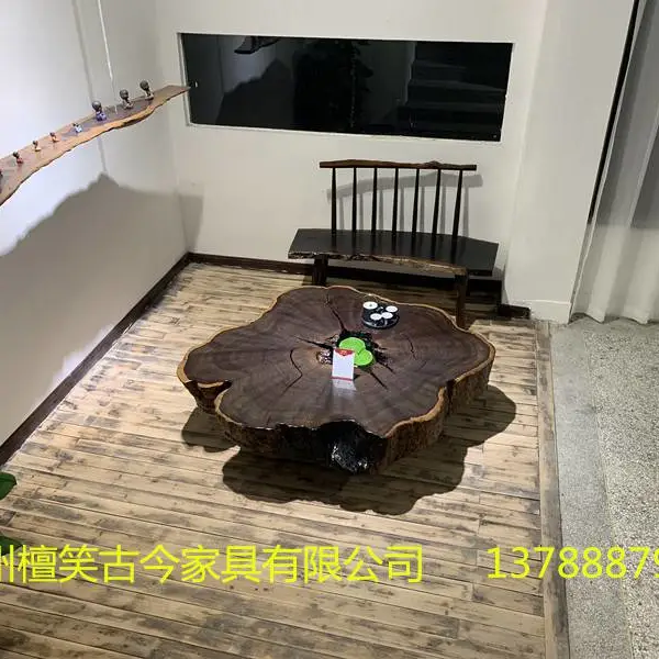 浙江福建胡桃木红木茶桌黑檀巴花奥坎办公桌画案桌