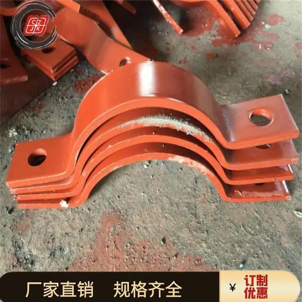 316L不锈钢合金管夹 家祥碳钢A5-1-150基准型双螺栓管夹
