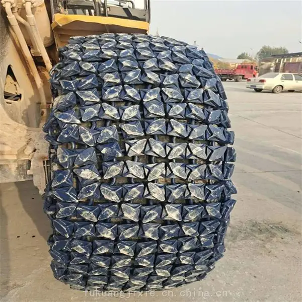 富矿供应 重量轻 23.5-25铲车防滑链 便于携带 ZL50装载机轮胎保护链