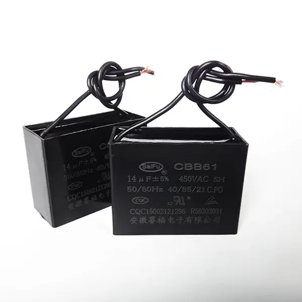 供应赛福 单相电动机启动薄膜电容器CBB61 450V 30UF CQC认证