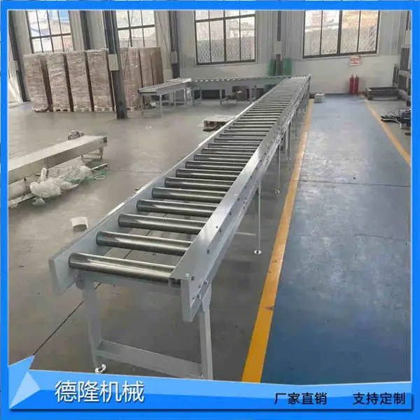 集装箱装车机 伸缩式动力滚筒输送机 不锈钢托辊包装流水线