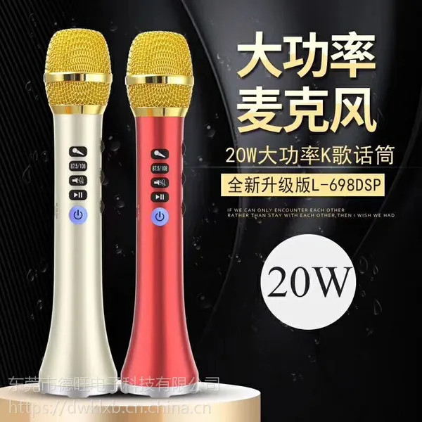 快乐相伴L-698DSP 20W音箱于一体麦克风 蓝牙麦克风 全民K歌宝话筒 无线