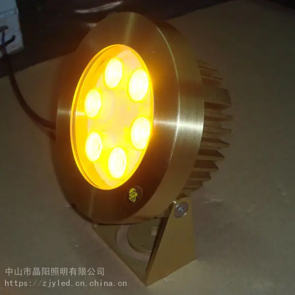 供应全铜材质LED水底灯、 6W、9W、12W、18W LED黄铜水底灯