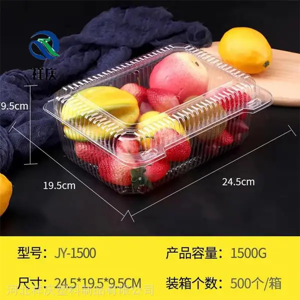 果蔬盒一次性 水果分装保鲜盒 PET透明西点盒 河北祥庆