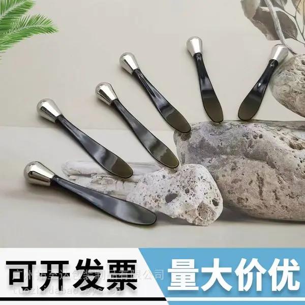 美容按摩棒 眼霜勺 膏霜挖取勺 眼霜棒 挖勺 金属勺 化妆品勺
