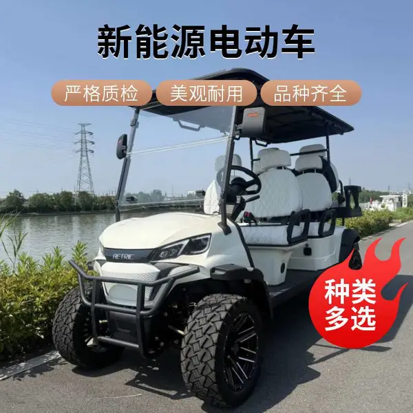 利凯士得六座电动高尔夫球车 交流动力景区园区观光代步车
