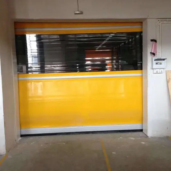 金盛电动门快速卷帘门电动卷闸门不锈钢铝合金车库门水晶门厂家
