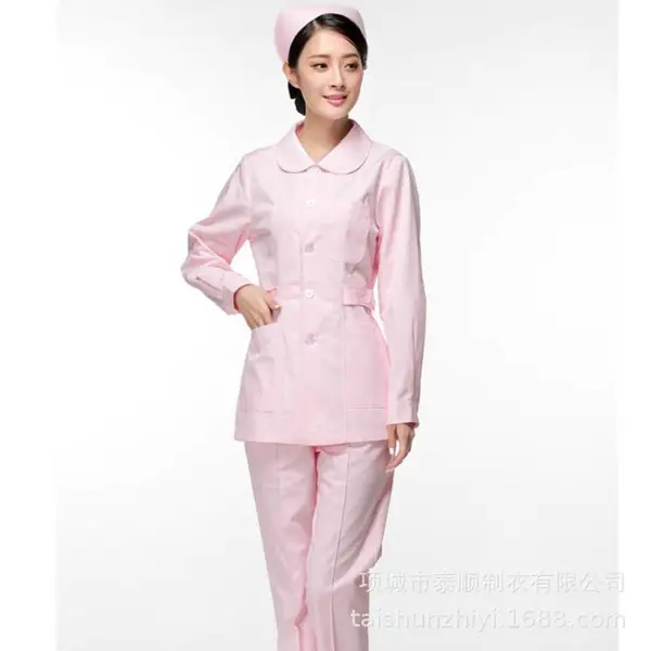 时尚白大褂护士服医生美容院药房工作服吸湿排汗白大褂