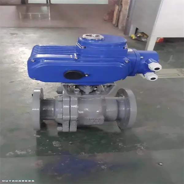 Q947Y-16C DN350电动两片式不锈钢硬密封法兰球阀-工作原理