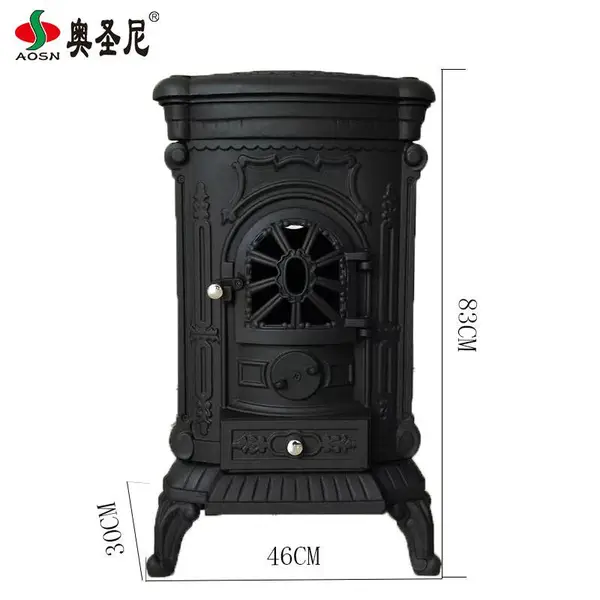 铸铁欧式壁炉燃木家用自建房新型独立式取暖铸铁暖气片BSC309-1