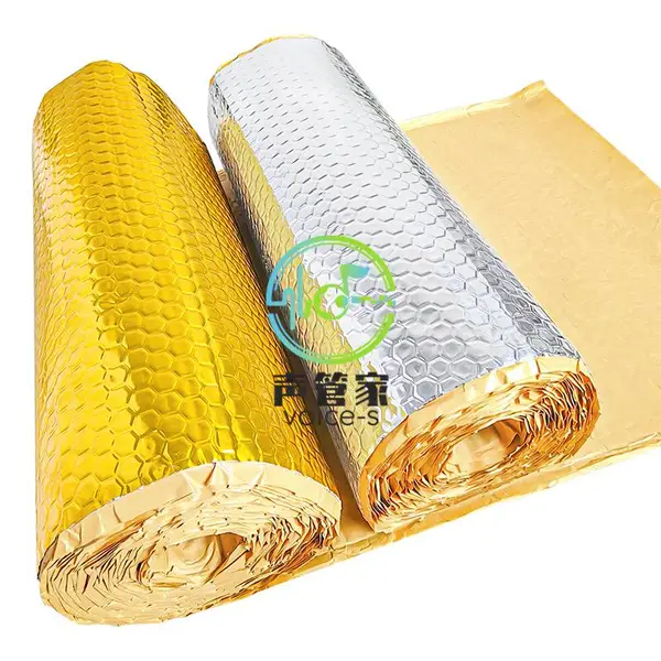 铁皮风管2mm阻尼隔音毡 管道降噪阻尼片 带背胶自粘隔声毡 排风管隔音材料 机器设备止震隔音板