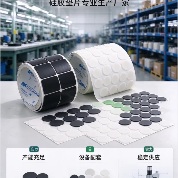 自粘硅胶脚垫 圆形防滑垫片 耐高温磨砂防震垫 广东东莞厂家加工