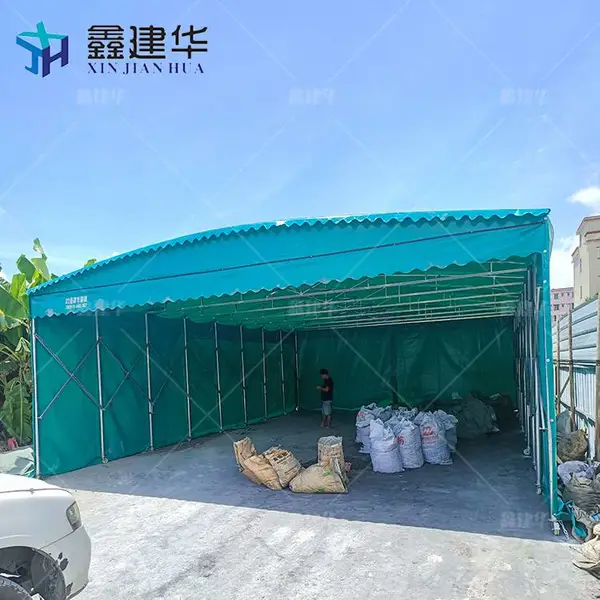 电动自行车防雨棚 仓储伸缩移动雨篷 更 峰峰矿