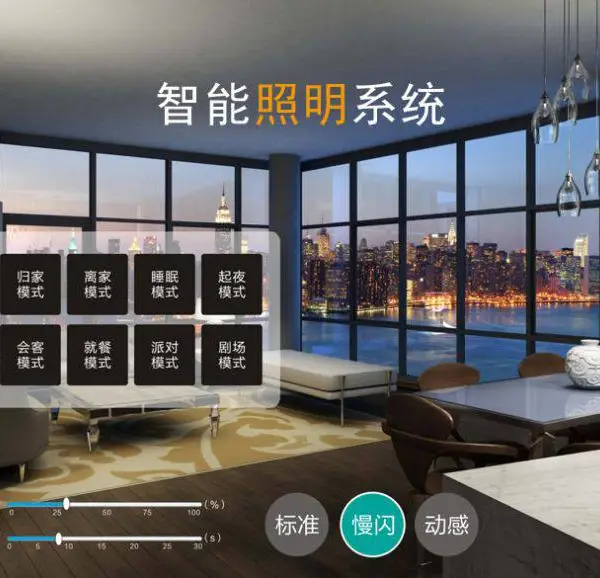 西段智能灯光控制管理应急指示灯灯光控制