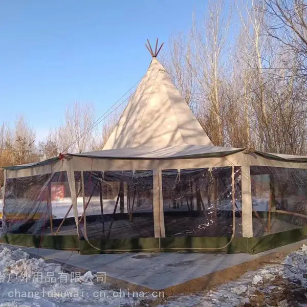 Vivaroad户外帐篷tipi tent印第安野奢系列 大型帐篷定制 接待中心 活动中心