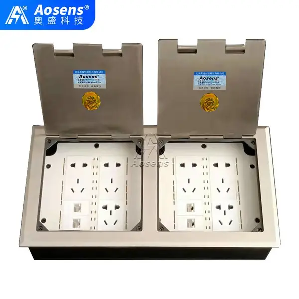 Aosens奥盛 AS-DK-3402P 开启式地插 信息插 电源插座 空架