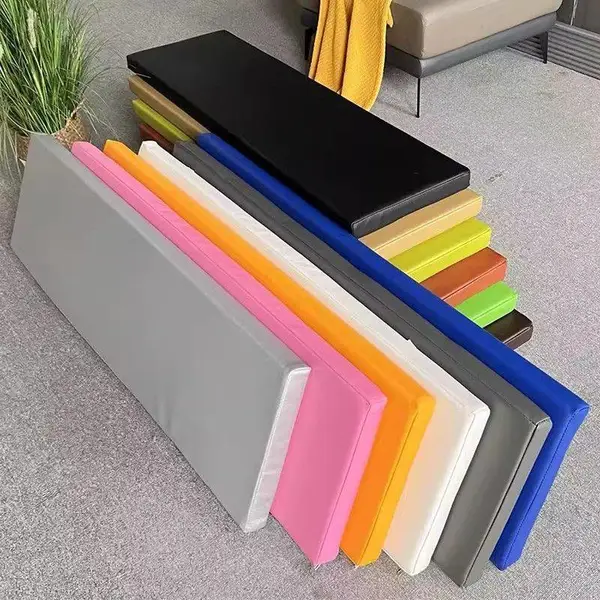 定制皮坐垫PU皮革海绵垫卡座飘窗垫餐椅沙发防滑长凳户外防水椅垫