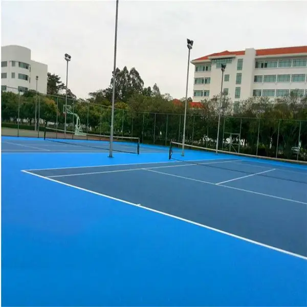 辽源硅pu塑胶 羽毛球馆地面 球场地坪漆,彩色地坪