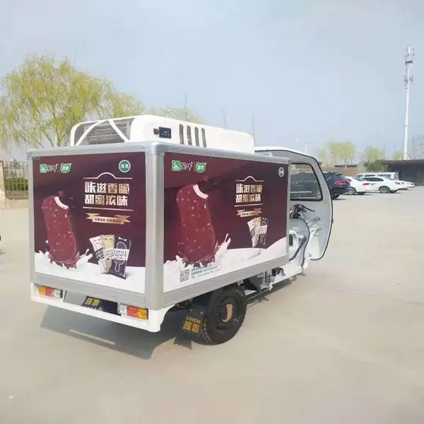 君乐宝低温奶冷藏三轮车 冷链配送保温车 冷冻车冷藏车