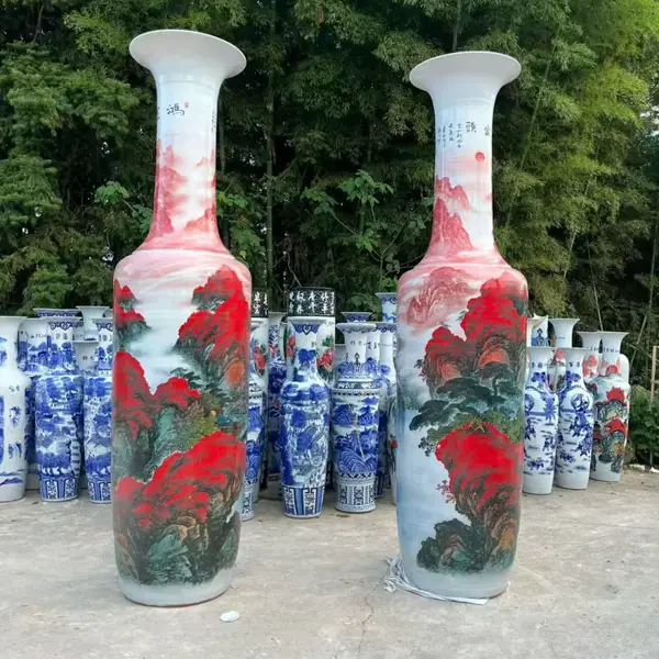 唐山瓷亿美陶瓷花瓶中式骨瓷花瓶摆件家居酒店礼品陶瓷艺术品可批发定制