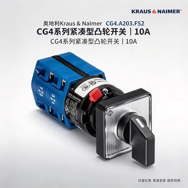 奥地利Kraus Naimer CG4.A203.FS2凸轮开关 10A 紧凑型 工业控制切换用