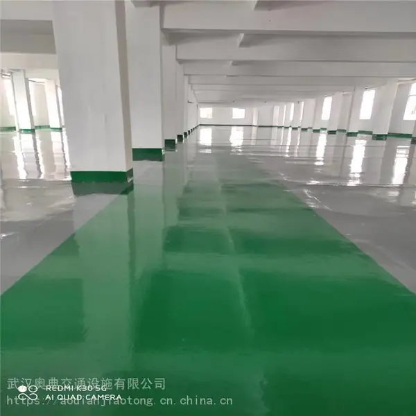 武汉彩色水磨石地坪 工厂防氧地坪漆奥典交通施工免费咨询