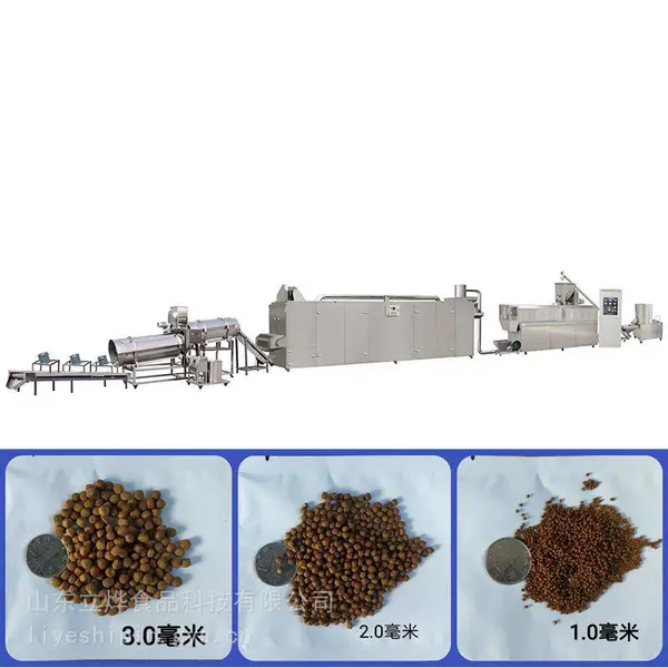 工业级 大型鱼饲料膨化机 高糊化度耐磨螺杆 水产饲料膨化设备