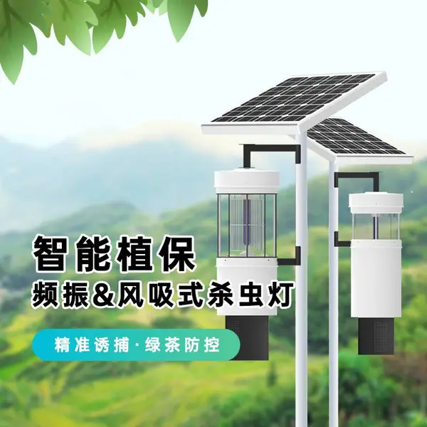 智能植保虫情测报灯 电击式 智能杀虫 AI拍照识别 自动清虫
