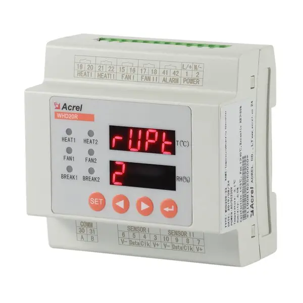 安科瑞WHD20R-11-C温湿度控制器1路温度湿度控制导轨式RS485通讯测量控制