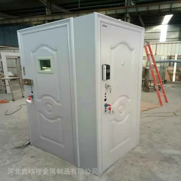 鑫瑞隆不锈钢指纹密码联动门 银行互锁通道门 防尾随门 定制