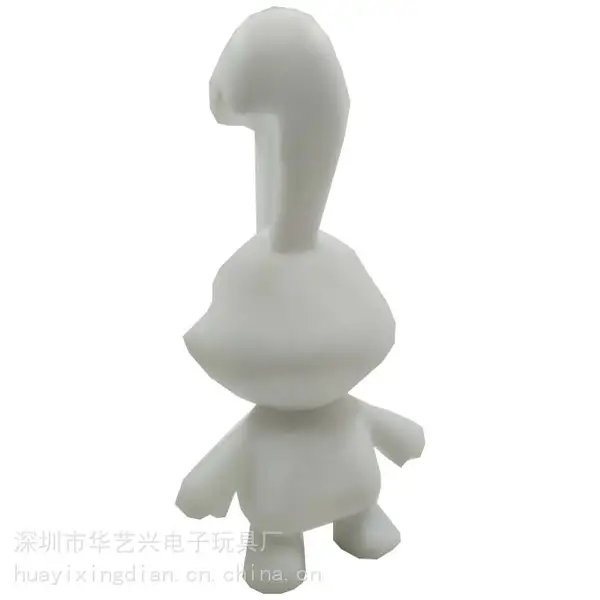兔子搪胶娃娃白胚流体兔公仔模型DIY手工彩绘涂鸦儿童玩具加工定制