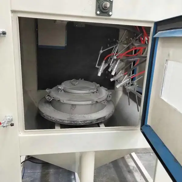 顺通1212自动转盘式无尘模具表面处理喷砂机手动打沙机