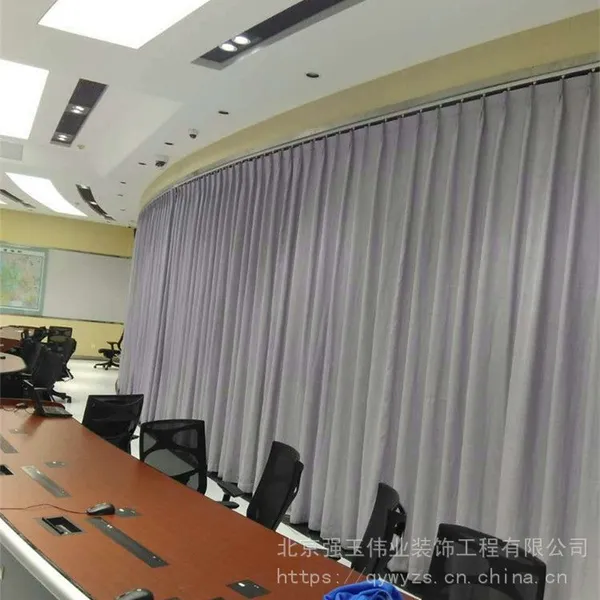 湖北定做会议室舞台幕布 湖北防火阻燃舞台幕会议室旗帜背景幕布