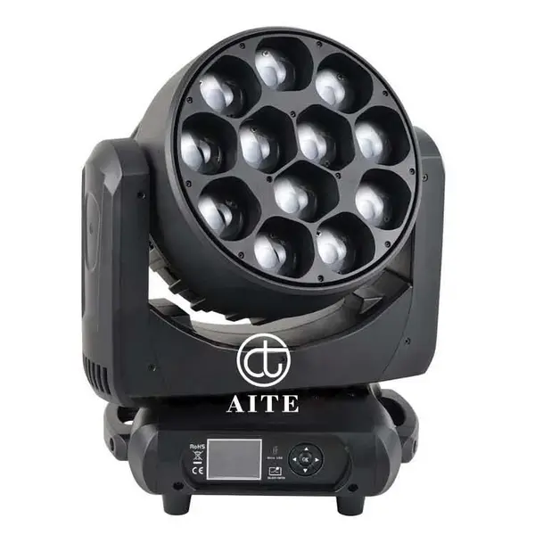 艾特 LED12颗40W摇头染色 可满足中大型演出 带调焦点控效果